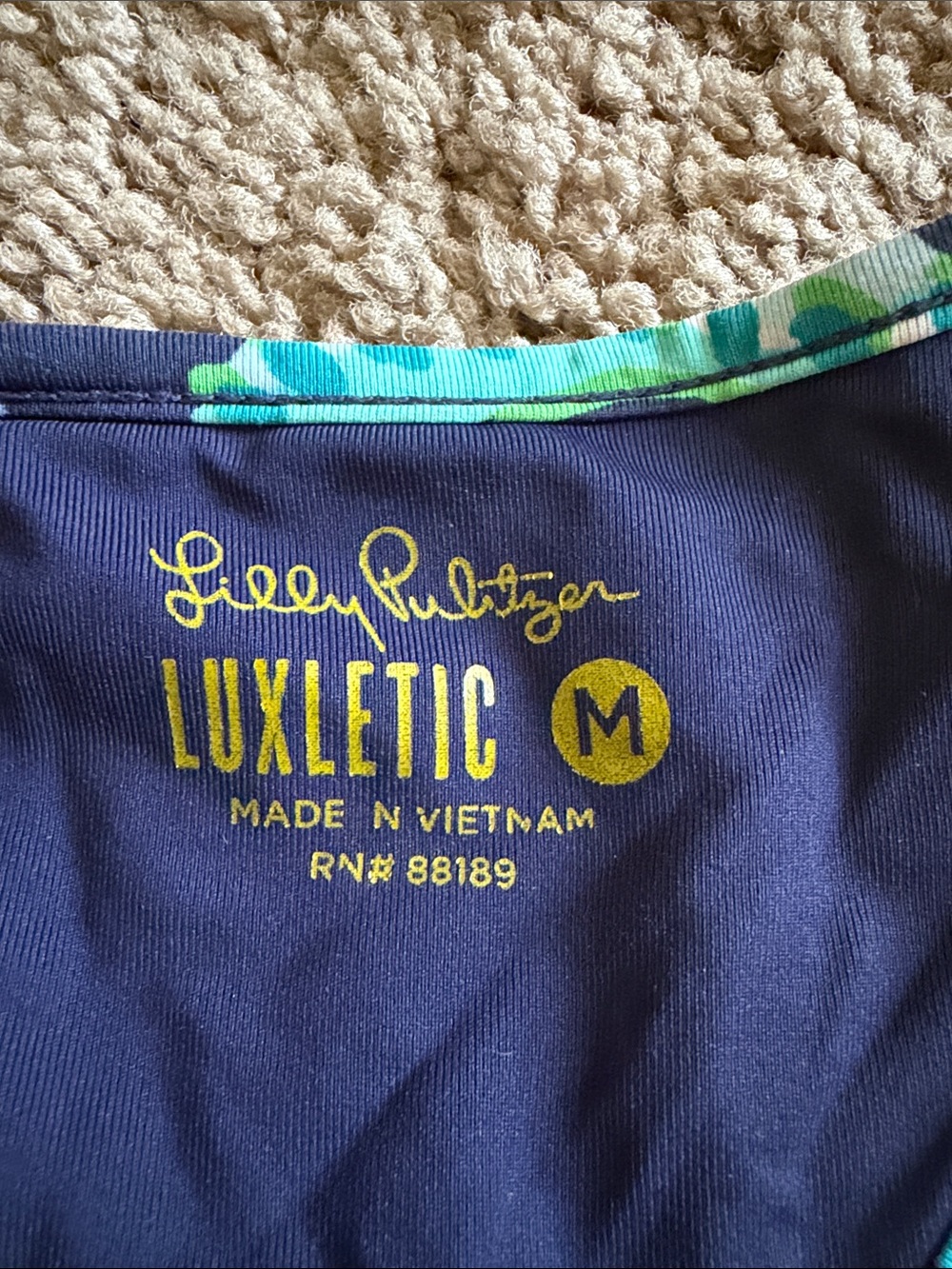 Lilly Pulitzer, Luxletic size medium floral workout tank top - Picture 2 of 5